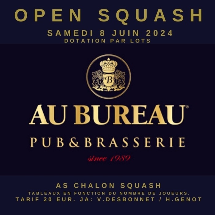 Open Chalon Squash Ligue squash BFC